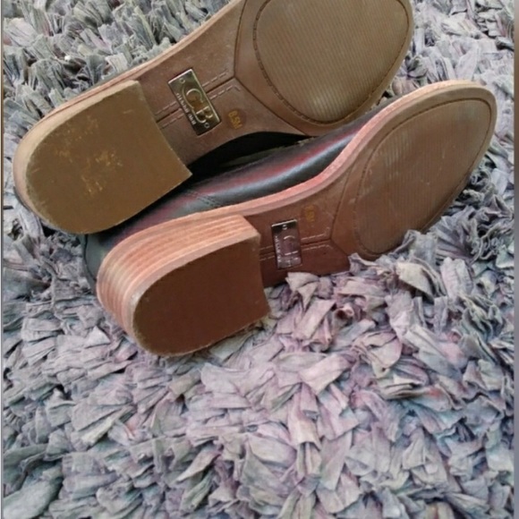 Gianni Bini Dark Brown Slip On Ankle Boots 8.5 - Picture 6 of 6